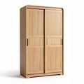 Houten kast met schuifdeuren 180 x 90 x 50cm voor opbergruimte in huis