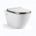 Wandcloset met geïntegreerde bidetfunctie witte keramiek 50 x 36 x 42cm